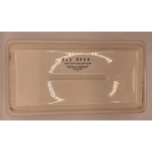 RAE DUNN Christmas Collection “GINGERBREAD" Pan Baking Dish & Hot Plate "PEACE" - Picture 7 of 11